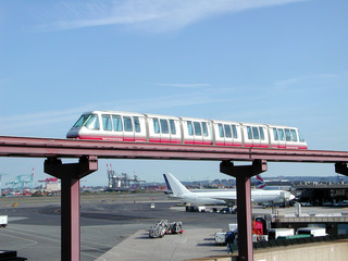 sky train in airport