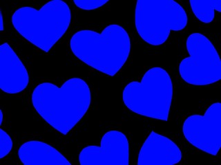 heart background blue