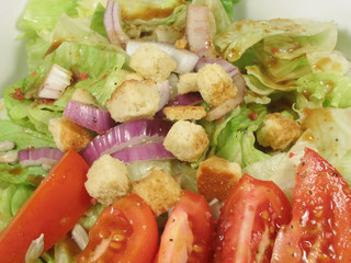 green salad close up