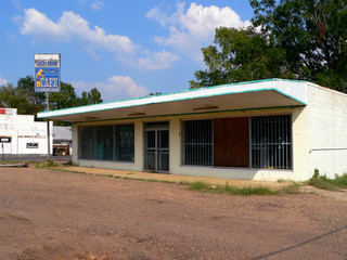 abandoned cafe