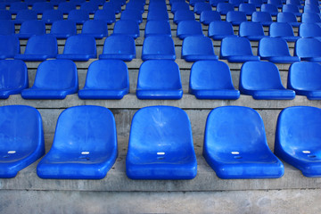 Naklejka premium seatrows in stadium