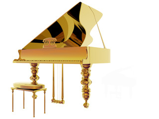 gold piano two