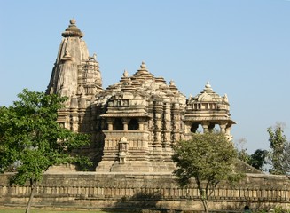 ancient hindu temple at khajuraho