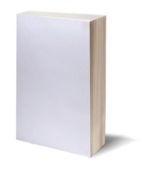blank white book w/path - obrazy, fototapety, plakaty