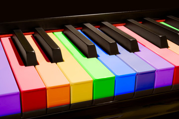 Obraz premium the rainbow piano