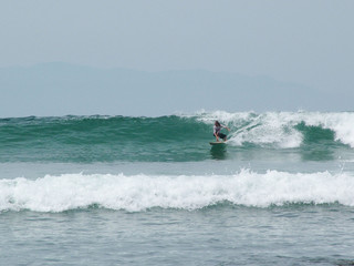 Fototapeta na wymiar surf pacifique mexique