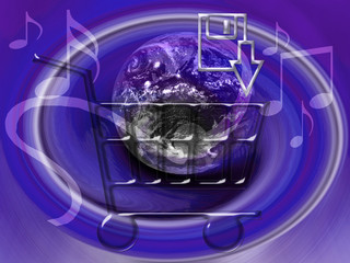 music downloads - e-commerce - mp3's shopping cart