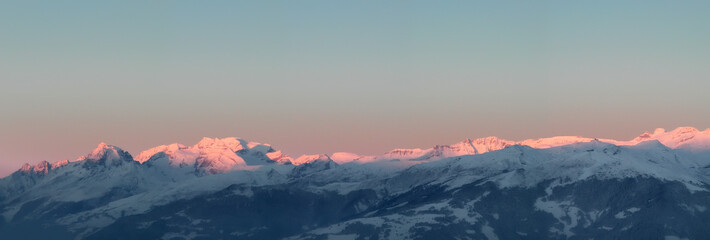 surselva (vorderrheintal) in graubünden / schweiz
