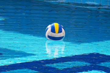 ball in swimming-pool