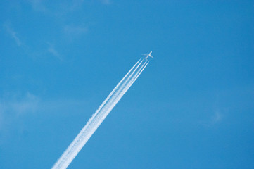 jet in sky