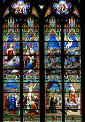 religious stained-glass window