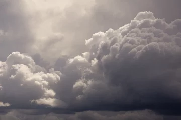 Fotobehang Onweer storm wolken