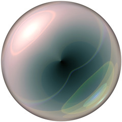 clear glass sphere