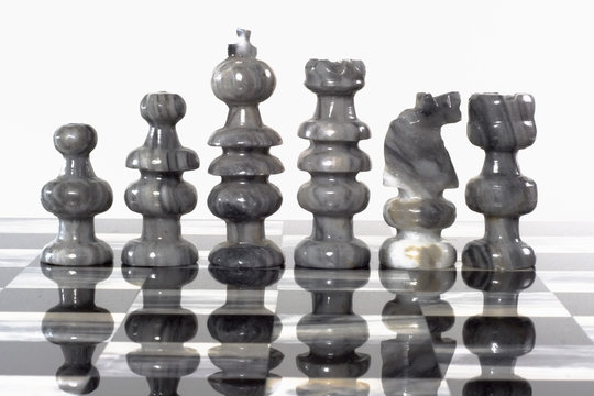 chess pieces - white pieces