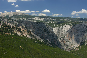 gennargentu-gebirge in sardinien