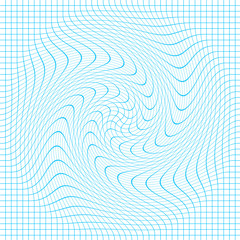 blue on white grid twirl