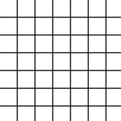 large black grid on white
