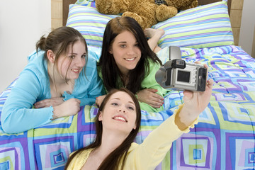 teen girl slumber party