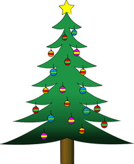 decorated christmas tree