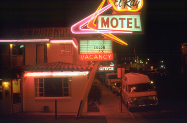 night motel 02 - obrazy, fototapety, plakaty