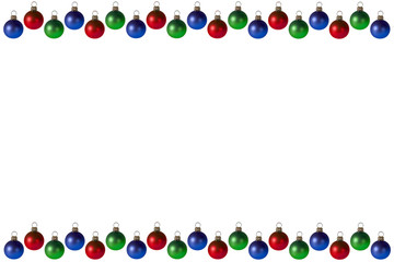 christmas bulbs background/frame