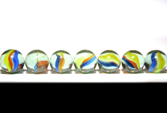 line of marbles