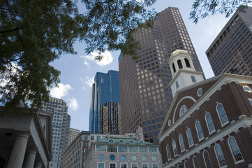 Fototapeta na wymiar boston skylines