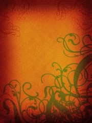 background. retro mode, with floral ornaments