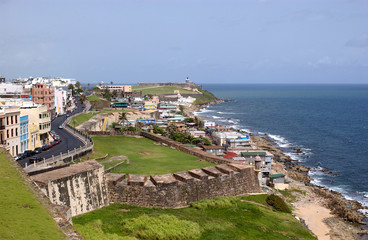 Fototapeta na wymiar Portoryko wybrzeżu