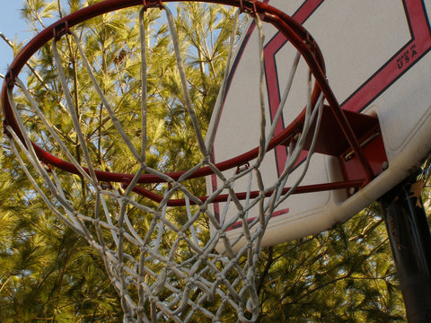 outdoor basketball hoop