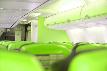 flugzeug kabine grün