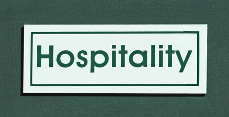 hospitality sign