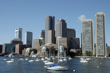 boston skylines taken from the charles river 1