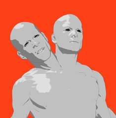 2 headed man