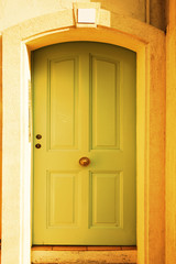 soft green door in france
