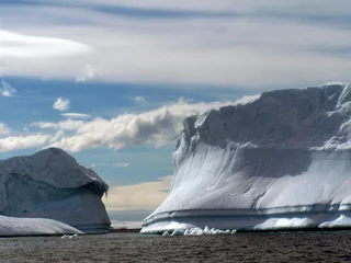 Foto auf Glas antarctic icebergs © Grigory Kubatyan