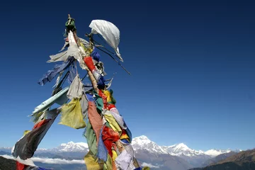 Photo sur Plexiglas Népal prayer flags