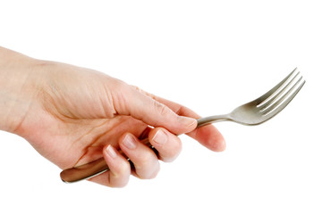 fork in hand