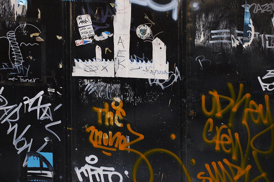 Fototapeta black wall