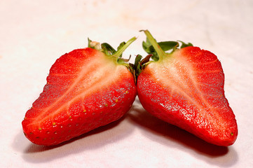 fraise coupée