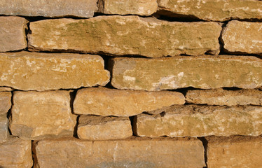 background, dry stone wall