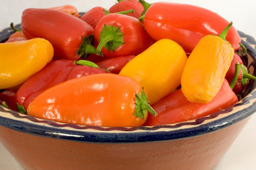a bowl of colorful sweet peppers 2