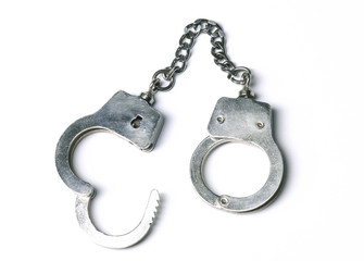 silver handcuffs