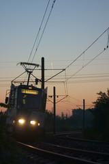 Fototapeta na wymiar Nocny pociąg