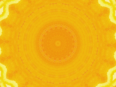 sliced orange kaleidoscope