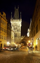 Fototapeta na wymiar Stare Miasto - Wieża Most Karola