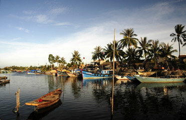 vietnam, hoi an: harbor