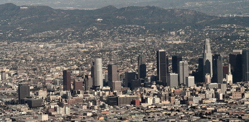 Fototapeta na wymiar Centrum miasta Los Angeles i Holywood