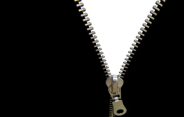 zipper concept. black and white