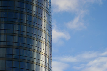 view of a corporate building (side view)